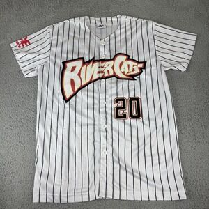 Vintage Sacramento River Cats Jersey Size Medium‎ Authentic Pin Stripes Milb